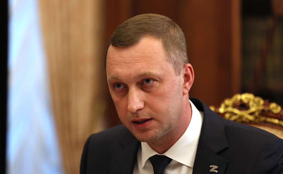 Встреча Президента России с губернатором Саратовской области Романом Бусаргиным